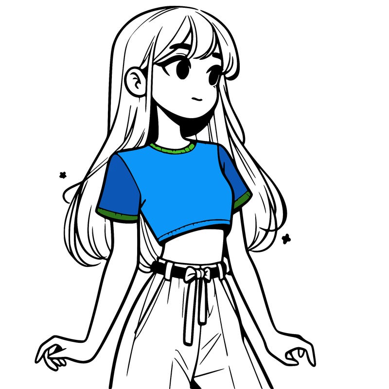 girl in a cute crop top