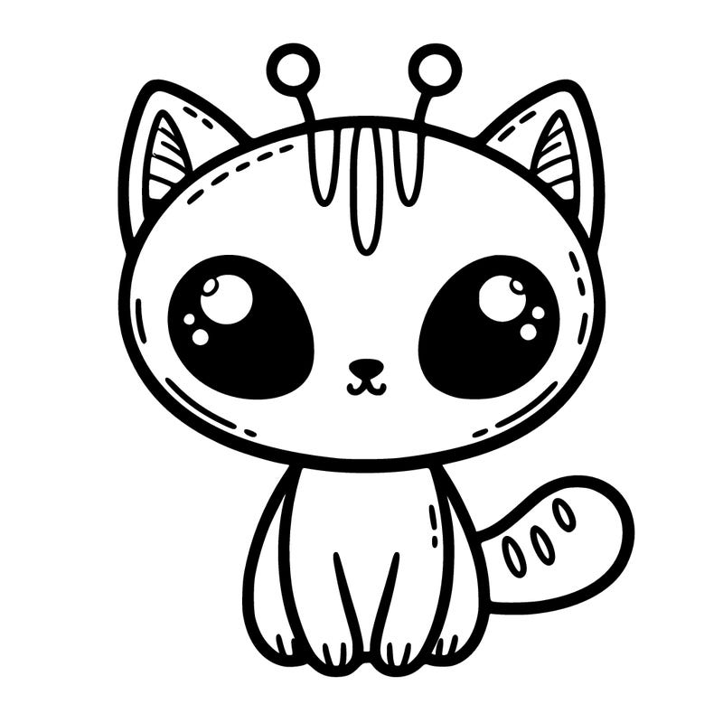 cute alien cat