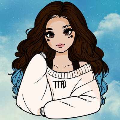 a beautiful girl in a big sweatshirt