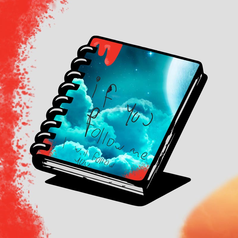 realistic blank sketch pad