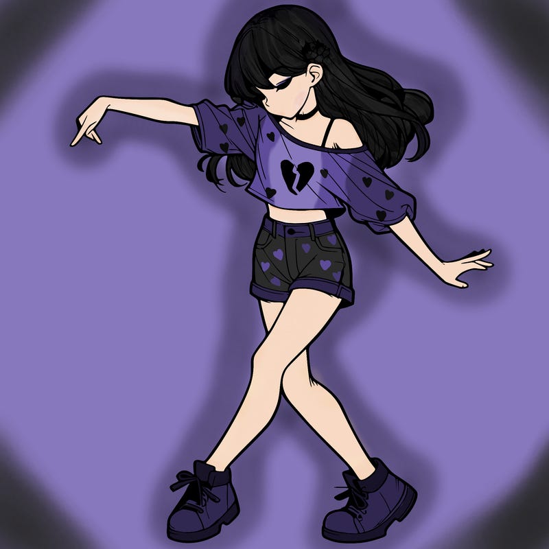 realistic girl danceing