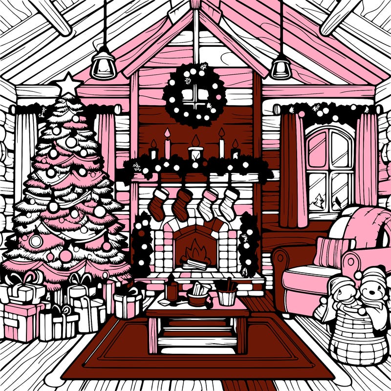 christmas house interior