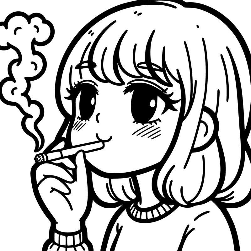 girl smoking