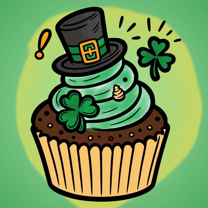 saint patrick’s day cupcake