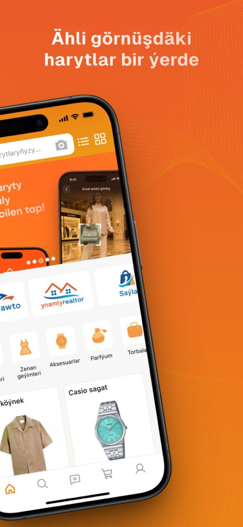 Ynamly Biz - Ynamly Biz mobile app interface featuring product categories, watches, and fashion items