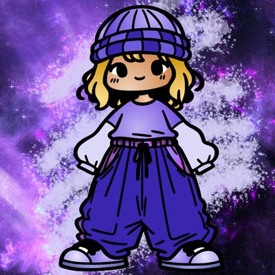 girl with baggy clothes