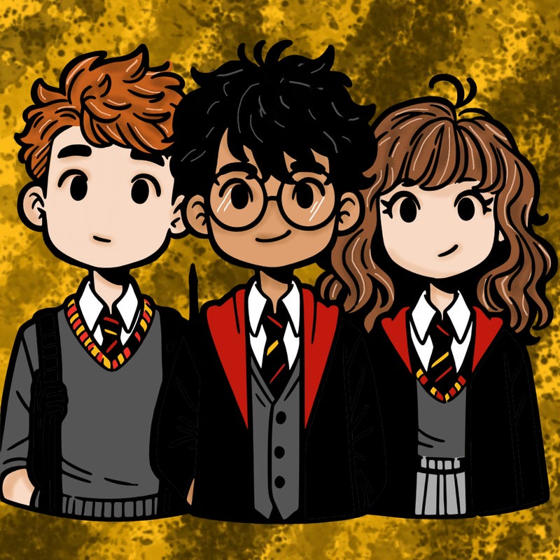 harry potter ron weasley and hermione