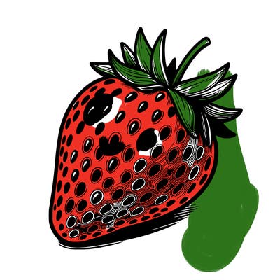 realstic strawberry