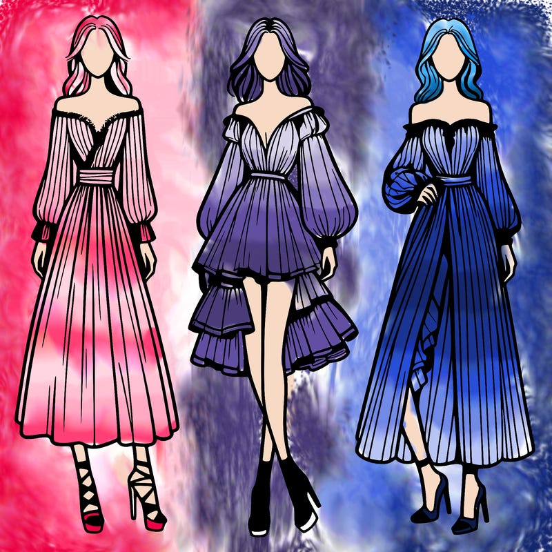 fashion models dresses