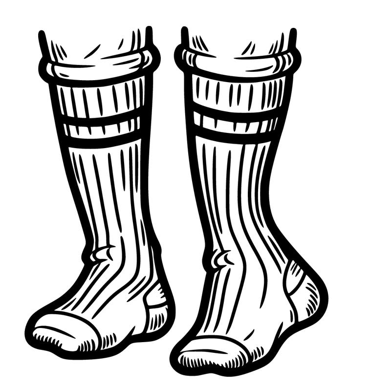 man wearing socks
