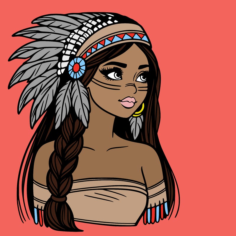 native american beautiful woman