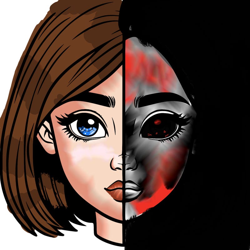 realistic girl split