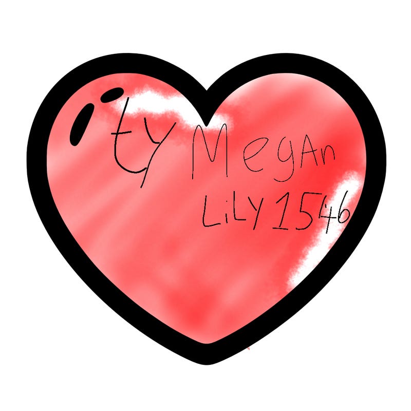 a blank heart