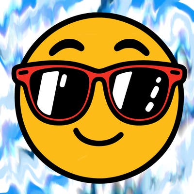 emoji with sunglasses