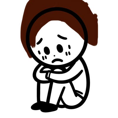 sad person