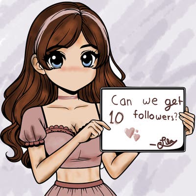 realistic pretty girl holding blank sign