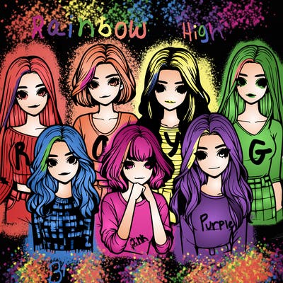 a realistic group of seven girls