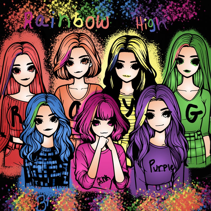 a realistic group of seven girls