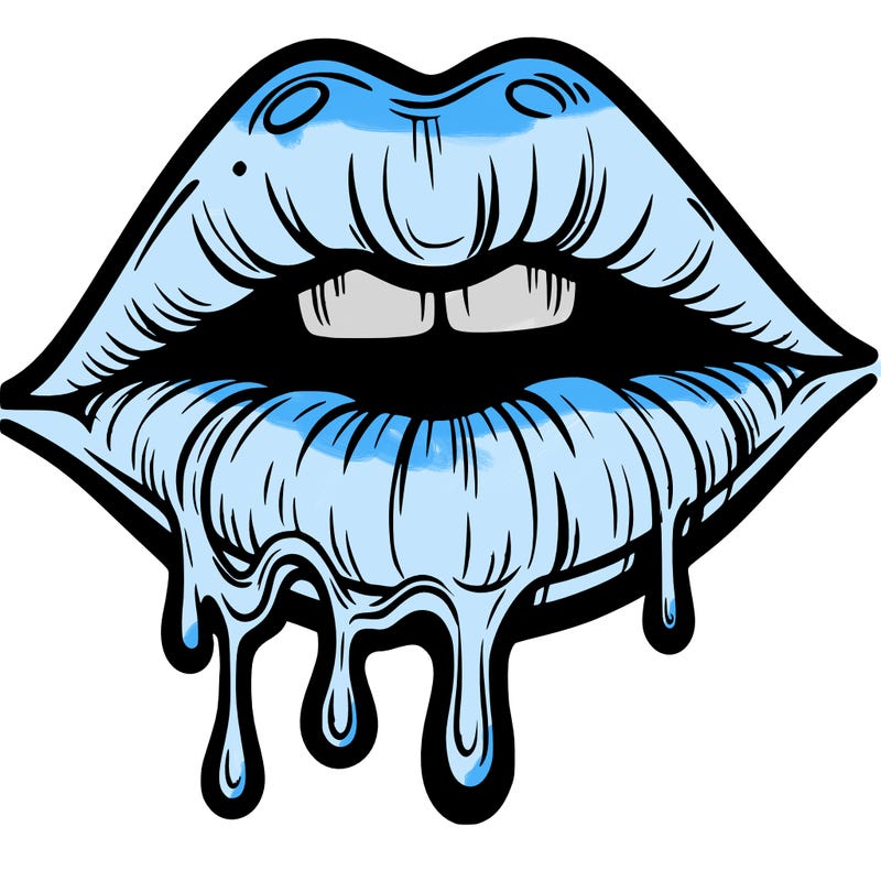 lips that look realistic and drip