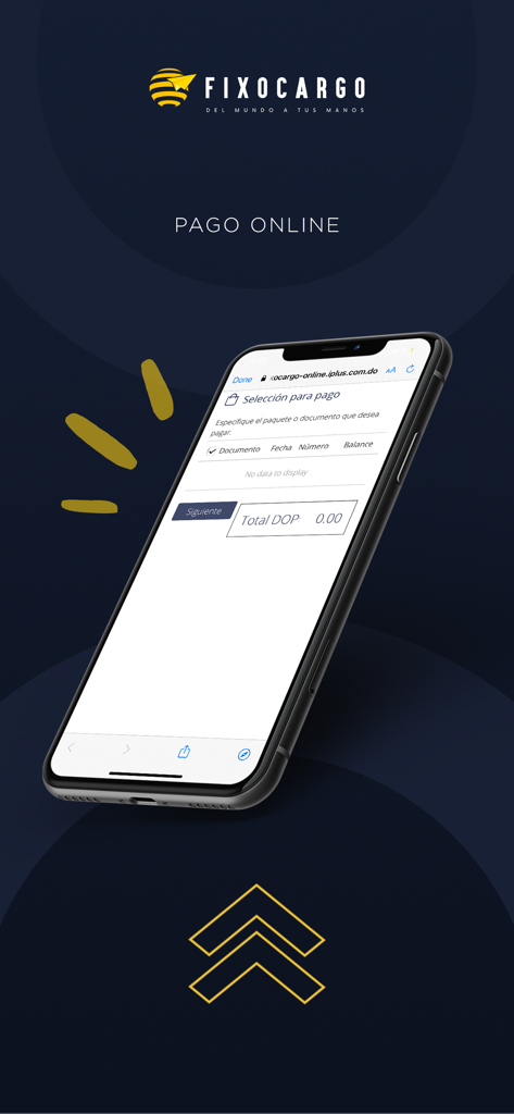 Fixo Cargo - Fixo Cargo mobile app screen showing the online payment interface for courier shipments.
