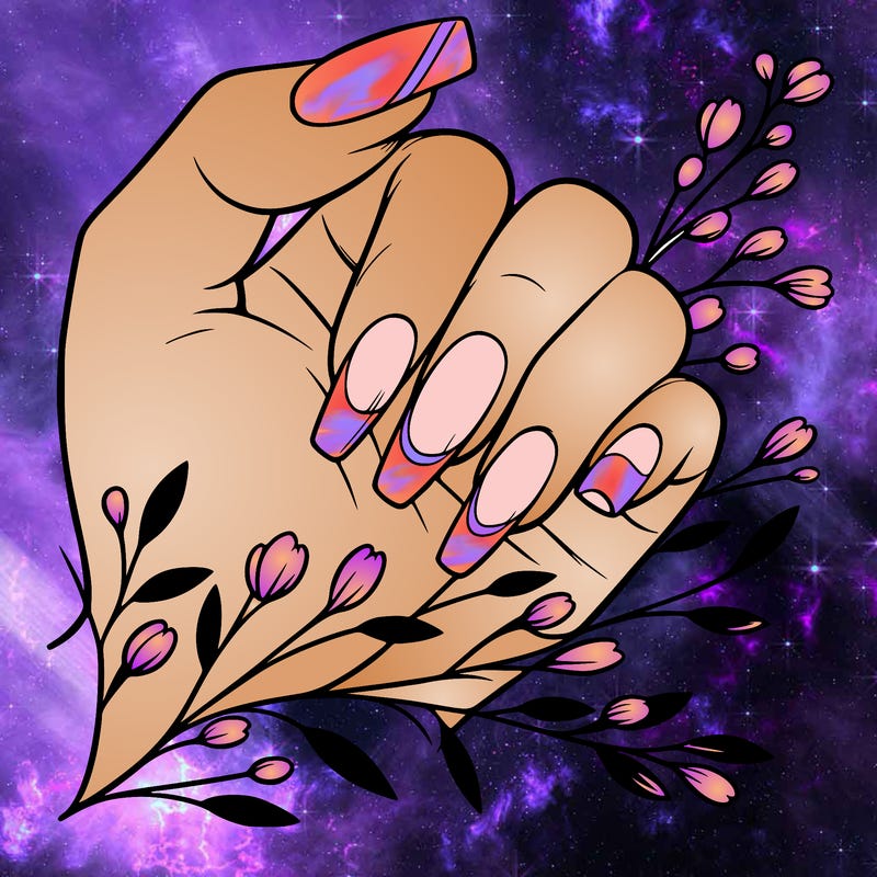 nails with french tip