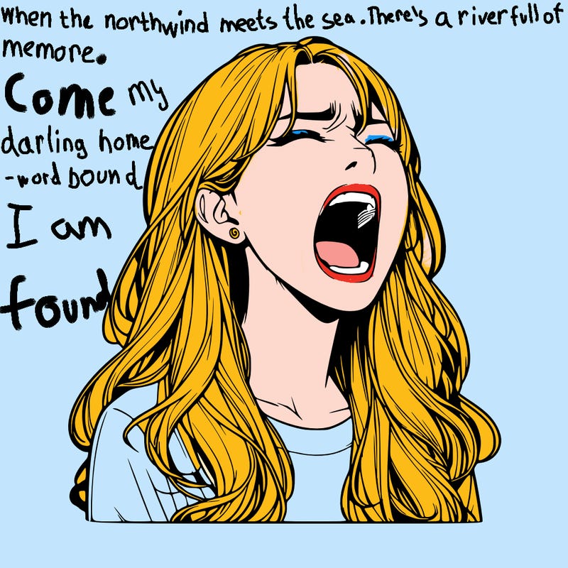 screaming realistic, girl