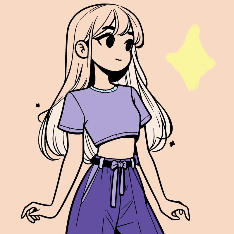 girl in a cute crop top