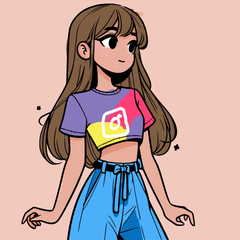 girl in a cute crop top