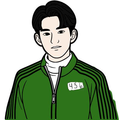 k-pop man in a track suit