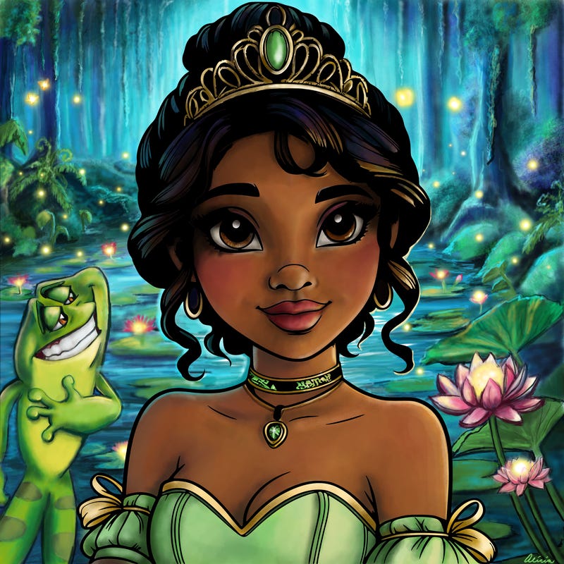 realistic princess tiana
