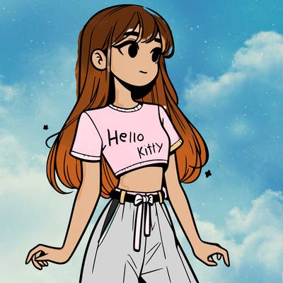 girl in a cute crop top