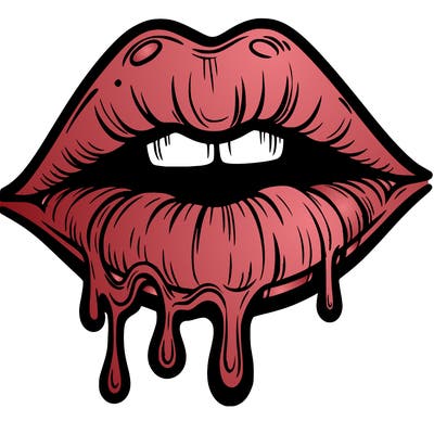 lips that look realistic and drip