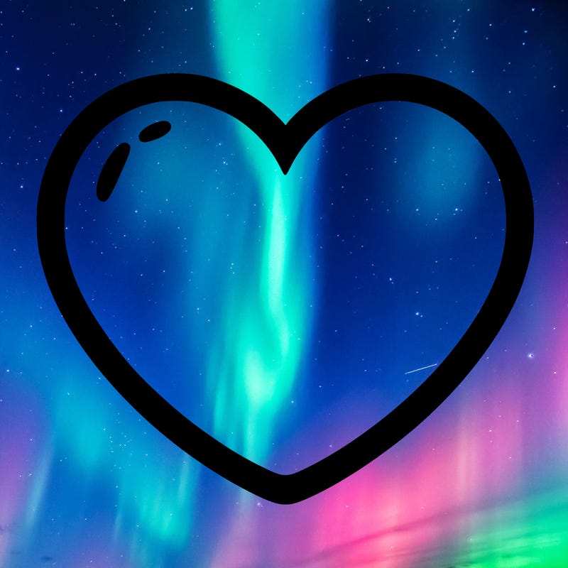 a blank heart