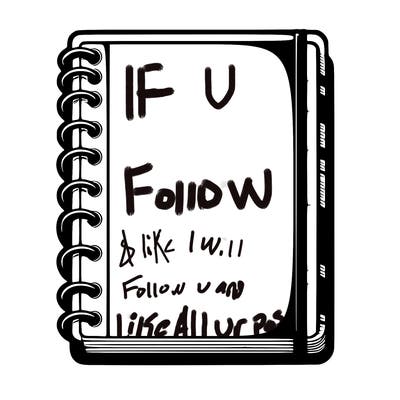 blank, realistic notebook