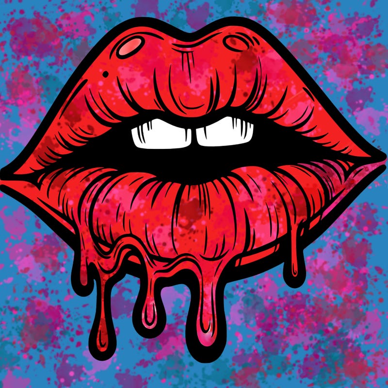 lips that look realistic and drip