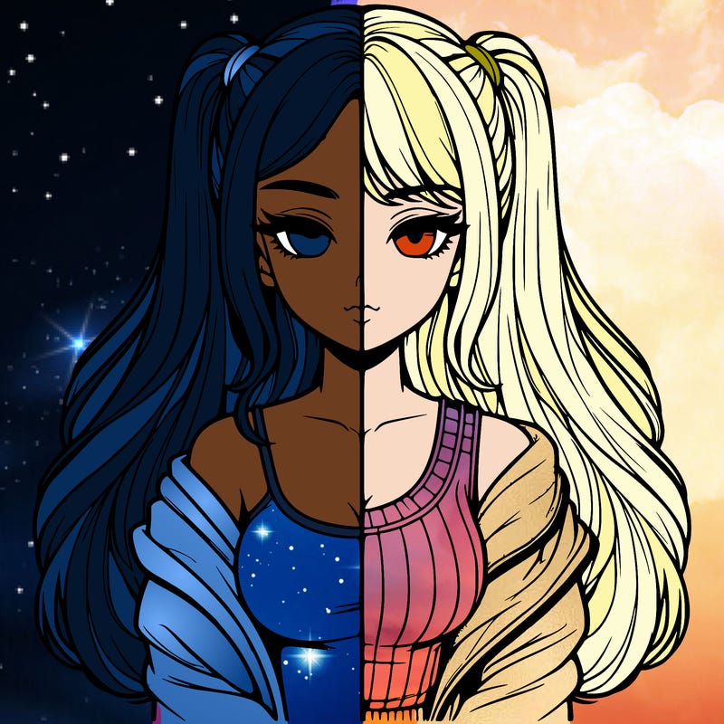 realistic girl split