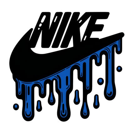 dripping nike logo