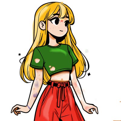 girl in a cute crop top