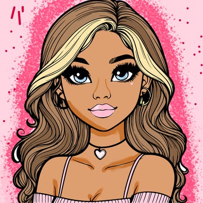 realistic pretty girl