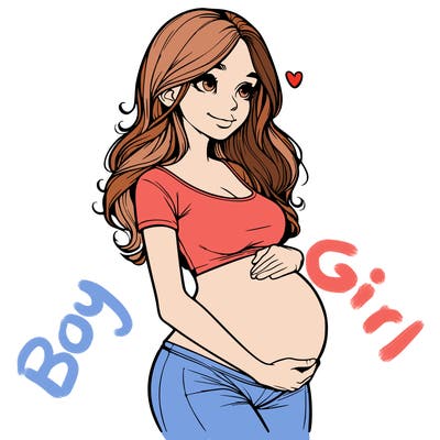 realistic pregnant girl