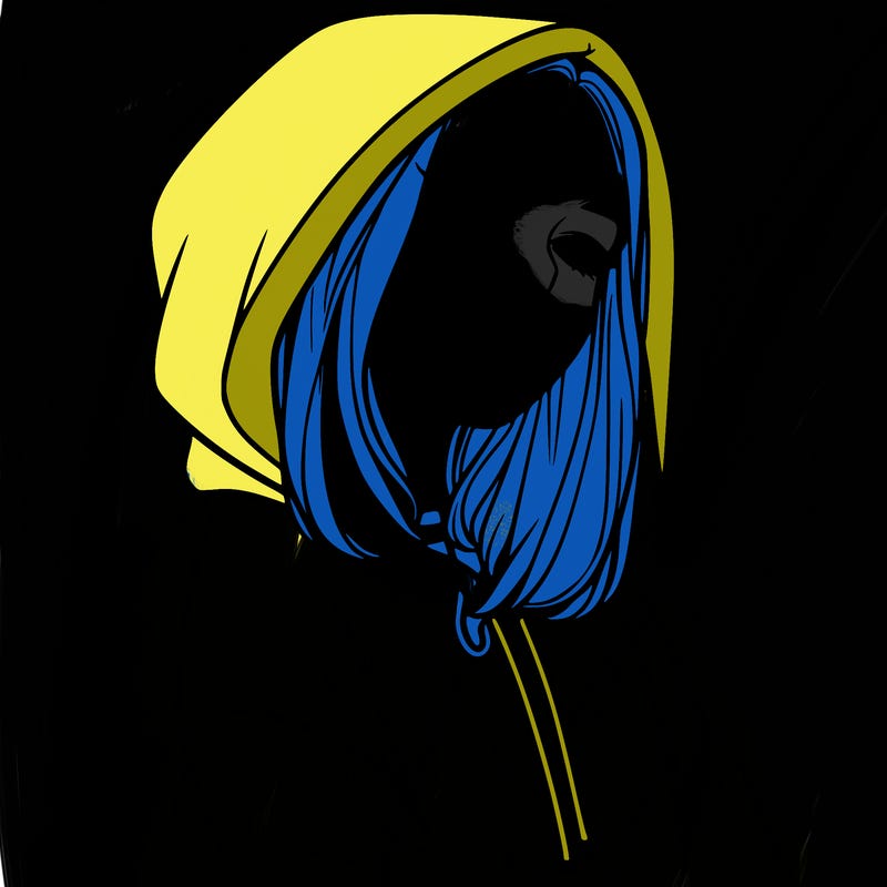 a realistic girl in a hoodie