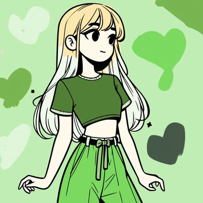 girl in a cute crop top