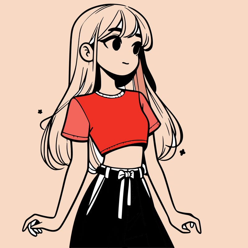 girl in a cute crop top