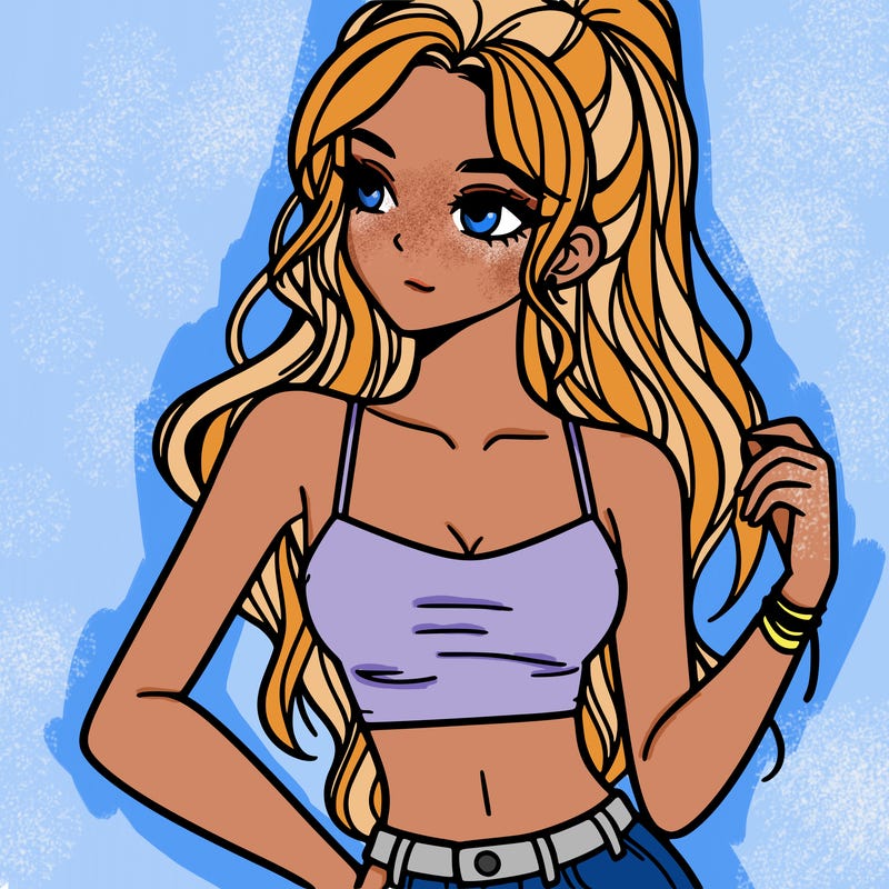 girl in crop top