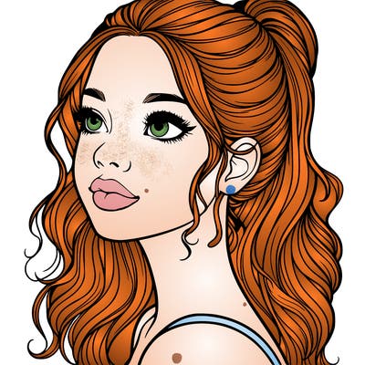 beautiful realistic girl