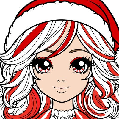 realistic christmas girl