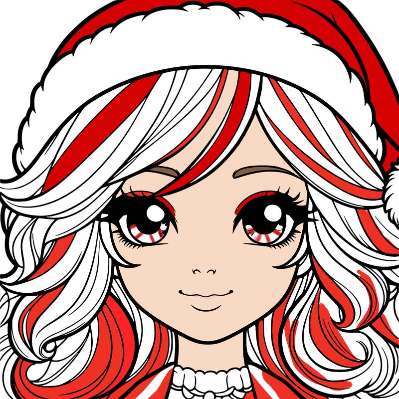 realistic christmas girl