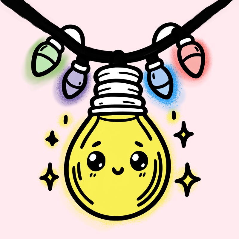 small bulb of a garland