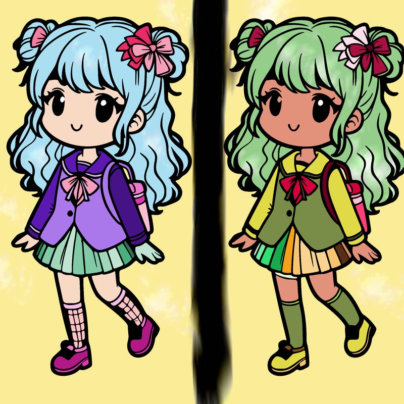 girl, school uniform