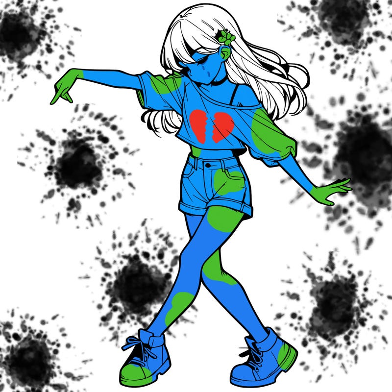 realistic girl danceing